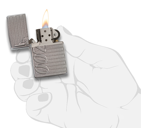 Зажигалка Zippo James Bond, прочный корпус Armor с покрытием High Polish Chrome, латунь/сталь