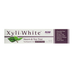 Now Foods, Solutions, XyliWhite, зубной гель, ним и чайное дерево, 181 г (6,4 унции)