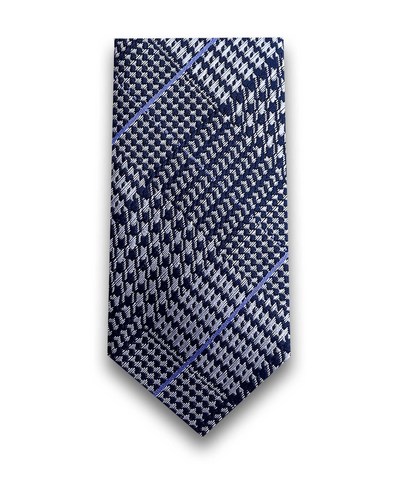 Галстук школьный TSAREVICH, комбинированная клетка