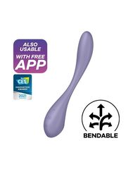 Сиреневый гибкий вибратор Satisfyer G-Spot Flex 5+ - 19,6 см. - 