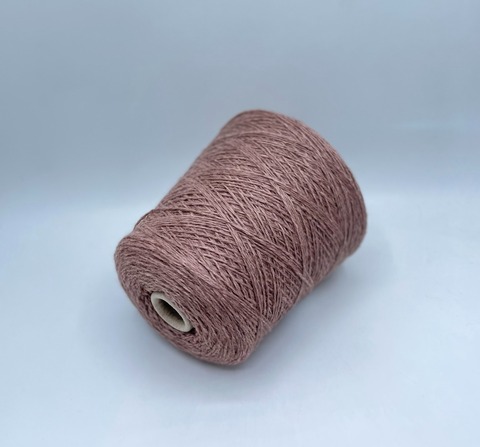 Бобинная пряжа (пр.Италия) art-Mongolia 2/700 350м/100гр, 70% Меринос, 20%Як, 10%Шелк цвет-Сухая роза, арт.33727