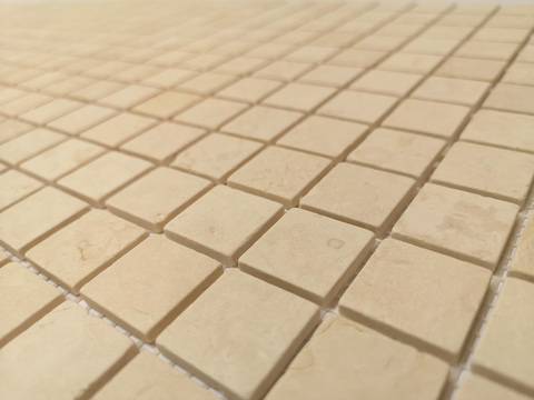 Мозаика из натурального камня Caramelle - Botticino MAT 23x23x4