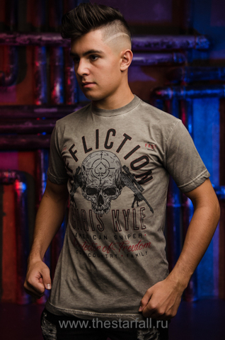 Affliction | Футболка мужская CK BREATHLESS A20099 левый бок