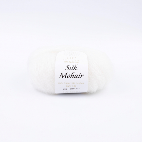 Пряжа Infinity Silk Mohair 1001 белый