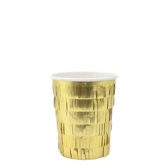 Стаканы с бахромой "Gold" 8 шт.