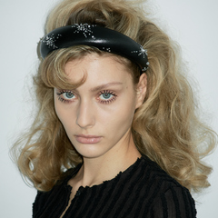 Ободок объемный с хрустальным декором