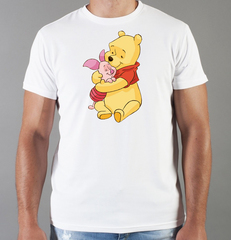 Футболка с принтом мультфильма Винни-Пух (Winnie the Pooh) белая 0016