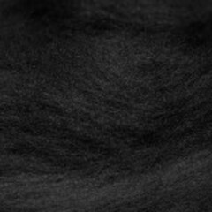 Шерсть для валяния "ПЕХОРКА", полутонкая шерсть 50 гр, чёрный