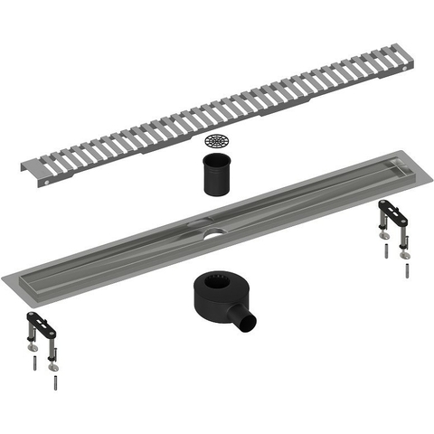Timo DS230108/00 Душевой лоток Drain System 800 с вставкой "lines", Хром (DS230108/00)