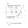 Cezares TRAY-A-RH-100/80-550-15-W-R АКРИЛОВЫЙ ПОДДОН