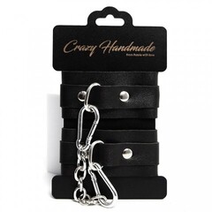 Оковы однослойные скругленные, черные