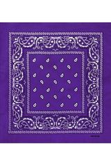 Бандана фиолетовая пейсли огурцы