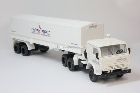 KAMAZ-5410 with semitrailer ODAZ with awning Delivery Garantpost Elecon 1:43