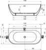 Ravak XC00100027 Ванна FREEDOM W 1660х800 ЧЕРНАЯ отдельностоящая