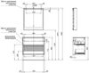 Aquanet 316703 Тумба Милан 85 Черный глянец (316703)