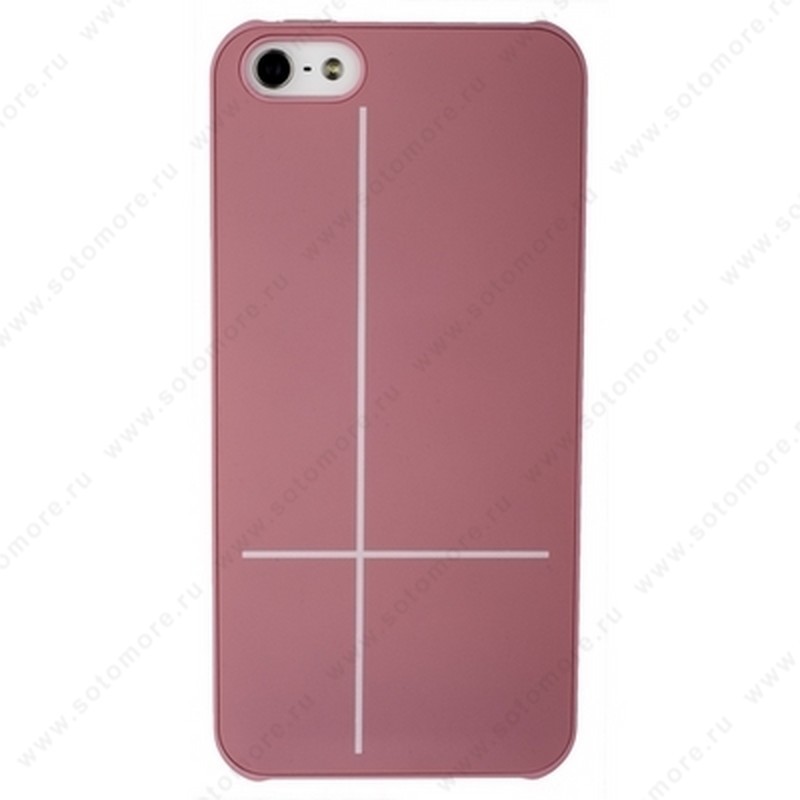 Накладка GUOER для iPhone SE/ 5s/ 5C/ 5 розовая