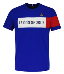 Теннисная футболка Le Coq Sportif TRI Tee Short Sleeve N°1 - bleu electro