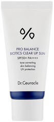 Dr.Ceuracle Солнцезащитный крем с пробиотиками Dr. Ceuracle Pro-Balance Biotics Clear Up Sun, 50 мл