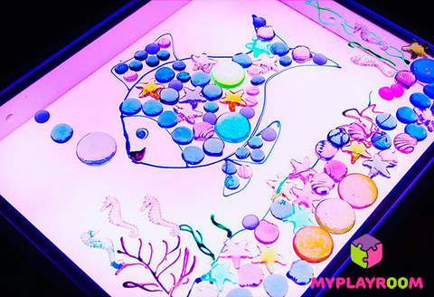 Прозрачная крышка для рисования и игр 6