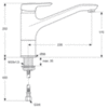 Смеситель для кухни с V-образным изливом Ideal Standard Ceramix Blue B9495AA