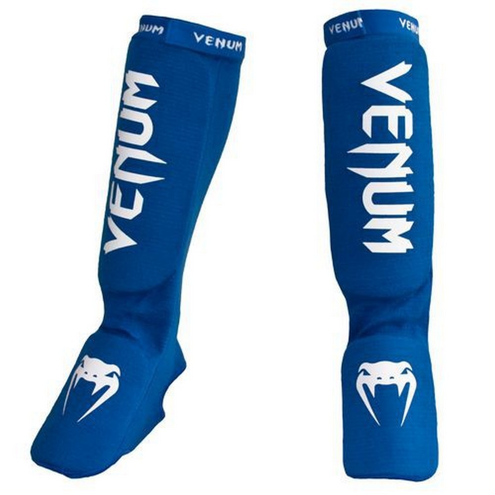 Защита ног Щитки Venum Kontact Shinguards and insteps Cotton Blue 1.jpg