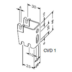 Zehnder настенный кронштейн CVD 1 белый (795041)