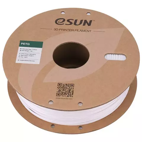 Катушка PETG-пластика ESUN 1.75 мм 1кг., белая