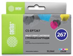 Картридж струйный Cactus CS-EPT267 многоцветный (32мл) для Epson Stylus Photo 810