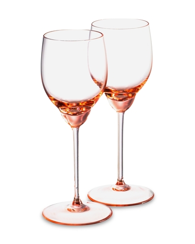 Набор бокалов для белого вина 2шт 240мл Klimchi Тени розовый