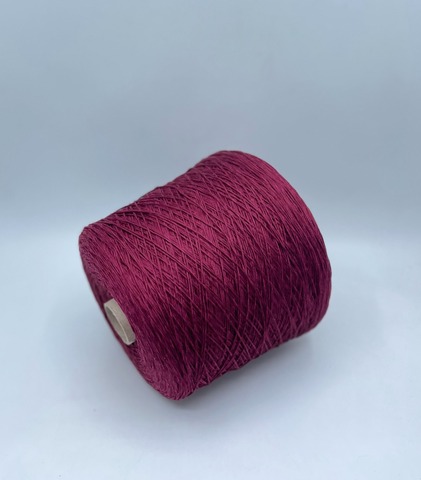 Бобинная пряжа (пр.Италия), art.Cotone, 350м/100 гр. 100%Хлопок, цвет-Бордо меланж , арт.34846