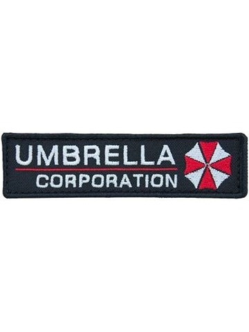 Патч нашивка Umbrella Corporation (Амбрелла) черный кант