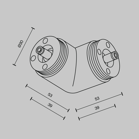 Комплектующие для систем освещения с токоведущими элементами Maytoni Accessories for system shelf CA014CL-B
