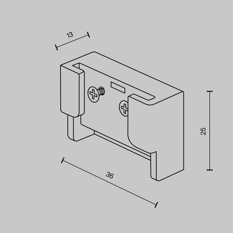 Комплектующие для текстильной подвесной системы Maytoni Accessories for system parity TRA130BECDuo-B