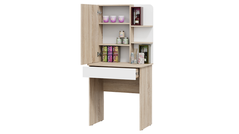 Стол туалетный Майя дуб сонома / белый ясень