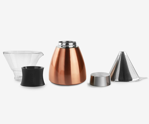Кофеварка портативная Asobu Pour Over (1 литр), медная