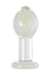 Анальная втулка Sexus Glass – светится в темноте, 6,5 см