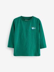 Лонгслив для мальчика Next 650-639, Зеленый