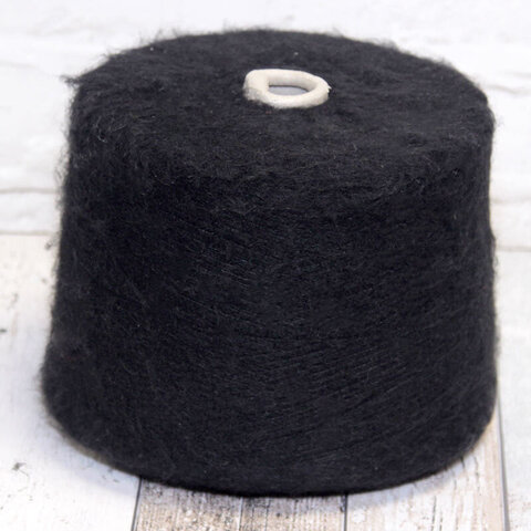 Вспушенная смесовка-стрейч MilleFili CIAONE 1200 черный