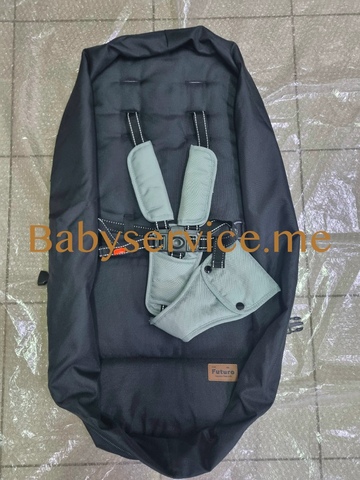 Текстиль сиденья Carrello Fortuna черный / фисташка