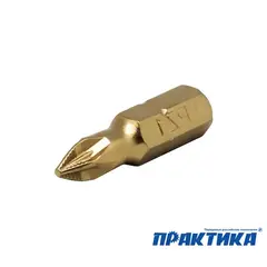 Бита отверточная ПРАКТИКА Эксперт PZ-1 х 25мм Tin (20шт) (036-896)