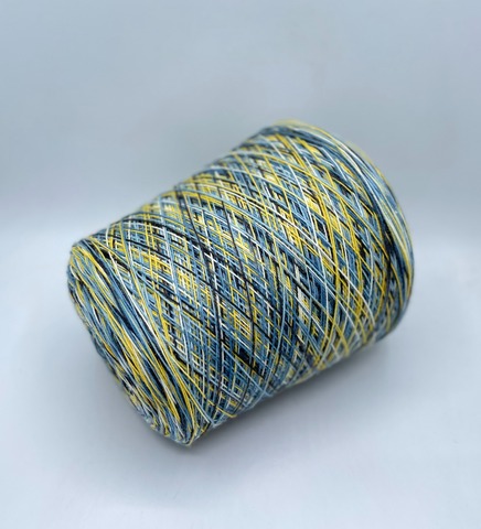 Бобинная пряжа (пр.Италия),Calinza, 420/100гр, 75% Шерсть, 25% Полиамид, цвет-Мультиколор(102). арт.36757