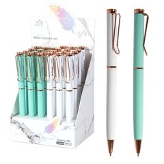 Ручка подарочная шариковая Alingar, 1.0 мм, синяя, поворотный металлический корпус, цвет ассорти, карт. уп.