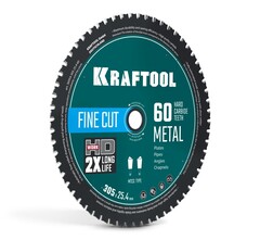 KRAFTOOL Metal Cut 305 х 25.4 мм, 60Т, диск пильный по металлу и стали (36954-305-25.4-60)