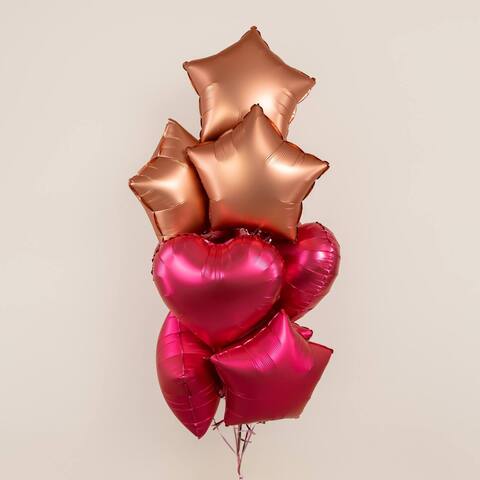 Связка гелиевых шаров Сочные краски