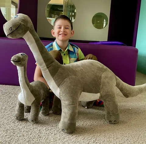 Мягкая игрушка ДИНОЗАВР Bisamråtta 90 см, полиэстер