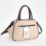 Сумка Саломея 479 леар бежевый + шоколад