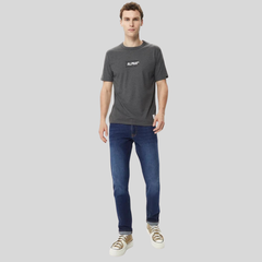 Футболка Alpha Industries Alpha Code Graphic Tee Dark Charcoal Heather (Темно-серый)