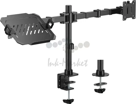 Кронштейн для монитора/ноутбука Cactus CS-VM-LH24-BL черный 17"-35" макс.20кг настольный поворот и наклон