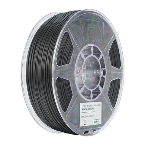 Пластик для 3D-печати eSUN PA12+CF, 1.75 мм, 1 кг, чёрный (Black), PA12+CF175B1TZ1