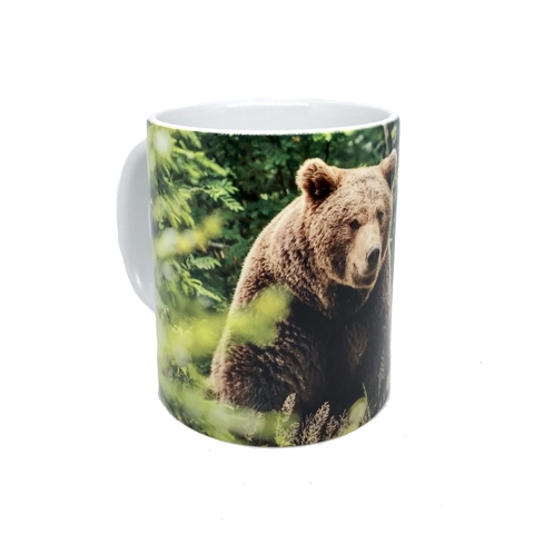 Кружка Урал №0050 Медведь в зеленом лесу